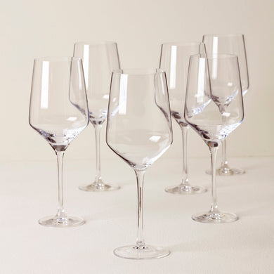 Lenox Tuscany Classics Angled Wine Glasses, Set of 6, european glass