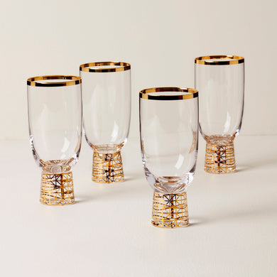 Lenox Tuscany Classics Gold Frost All- Purpose Glasses - Set Of 4, glass