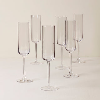 Lenox Tuscany Classics Straight Flute Glasses, Set of 6, european glass