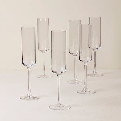 Lenox Tuscany Classics Straight Flute Glasses, Set of 6, european glass