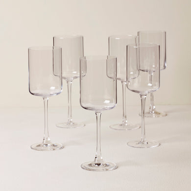 Lenox Tuscany Classics Straight Red Wine Glasses, Set of 6, european glass