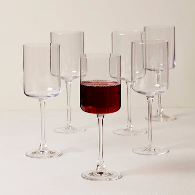 Lenox Tuscany Classics Straight Red Wine Glasses, Set of 6, european glass (view 2)