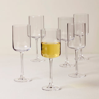 Lenox Tuscany Classics Straight White Wine Glasses, Set of 6, european glass (view 2)