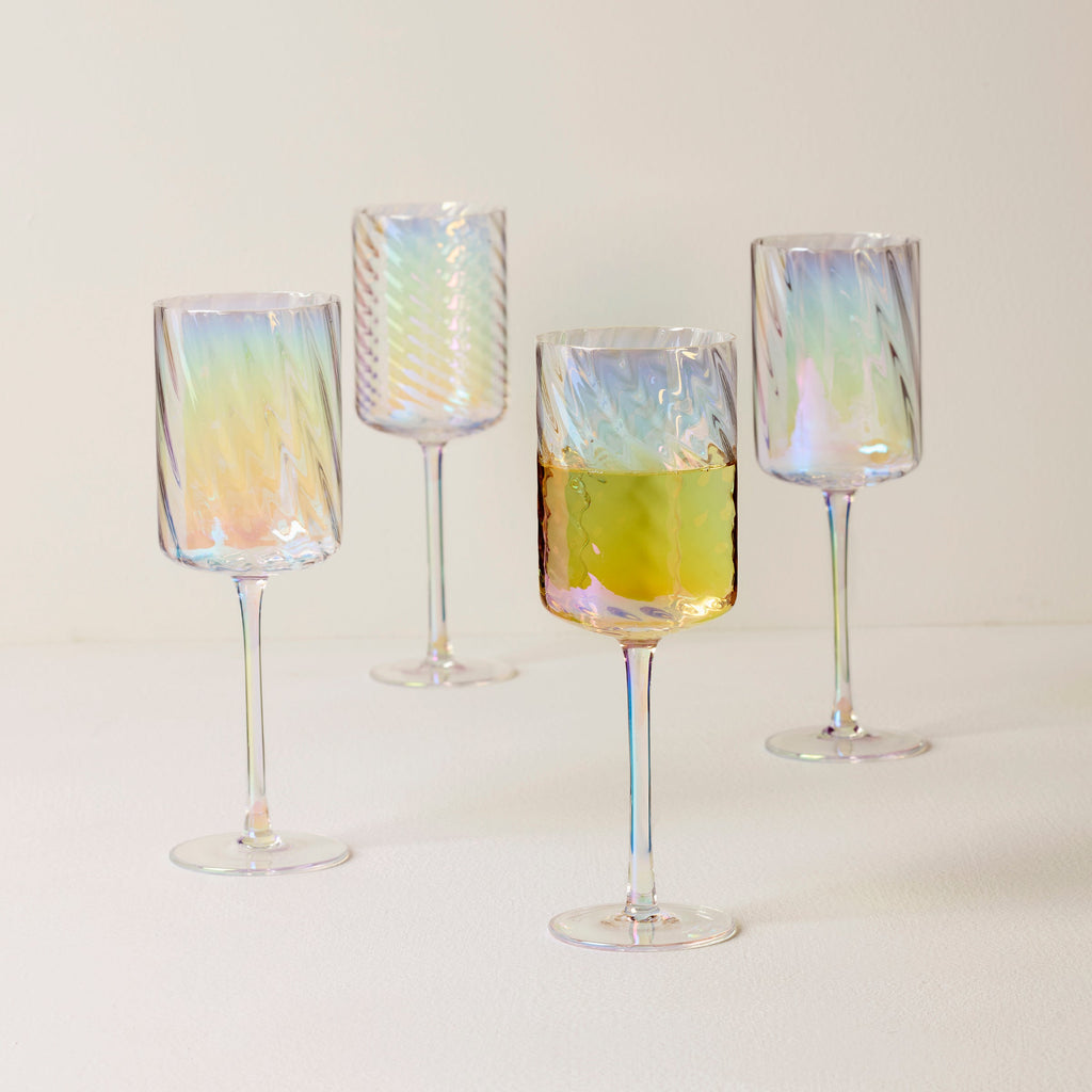 Lenox Tuscany Classics Iridescent White Wine Glasses, Set of 4, glass (view 2)