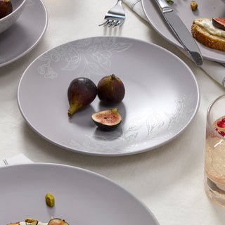 Oneida Roseto Pumice 12-Piece Dinnerware Set, stoneware (view 4)