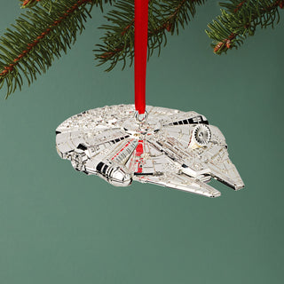 Lenox Millennium Falcon Metal Ornament, nickleplate/zinc alloy (view 3)