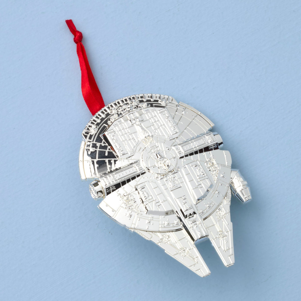 Lenox Millennium Falcon Metal Ornament, nickleplate/zinc alloy (view 2)
