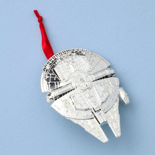 Lenox Millennium Falcon Metal Ornament, nickleplate/zinc alloy (view 2)