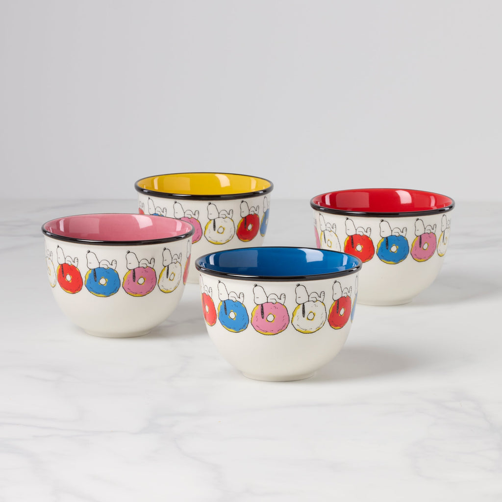 Lenox Chef Snoopy Dessert Bowls, Set of 4, porcelain