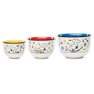 Lenox Chef Snoopy 3-Piece Bowl Set, porcelain (view 4)