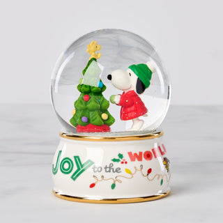 Lenox Snoopy Snow Globe, porcelain