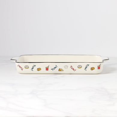 Lenox Chef Snoopy Rectangular Baker, stoneware (view 2)