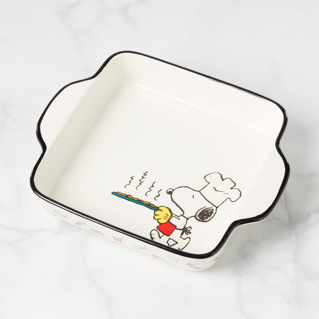 Lenox Chef Snoopy Square Baker, stoneware