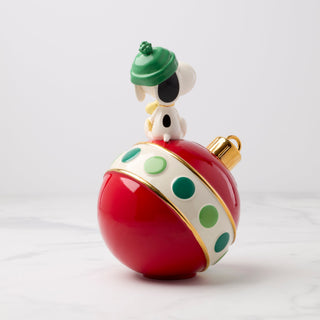 Lenox Snoopy Christmas Cookie Jar, porcelain (view 2)
