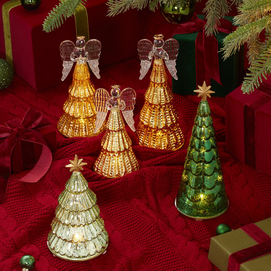 Lenox Radiant Light Lit Angel Figurines 3-Piece Set, glass (view 3)
