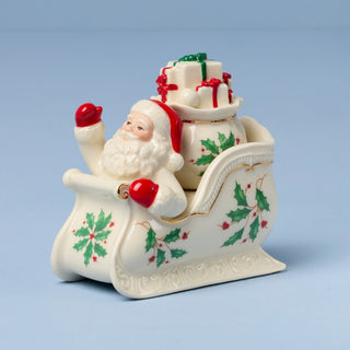 Lenox Holiday Santa Salt & Pepper Set, porcelain