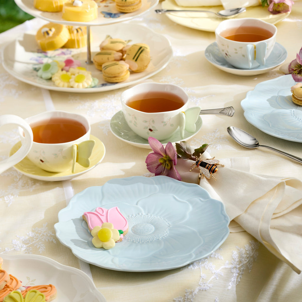 Lenox Butterfly Meadow Floral Blue Accent Plates, Set of 4, porcelain (view 3)