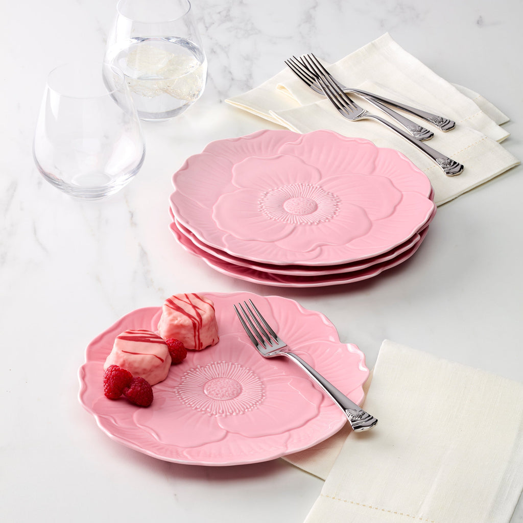 Lenox Butterfly Meadow Floral Pink Accent Plates, Set of 4, porcelain (view 4)