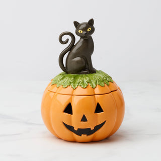 Lenox Haunted Halloween Covered Candy Jar, porcelain