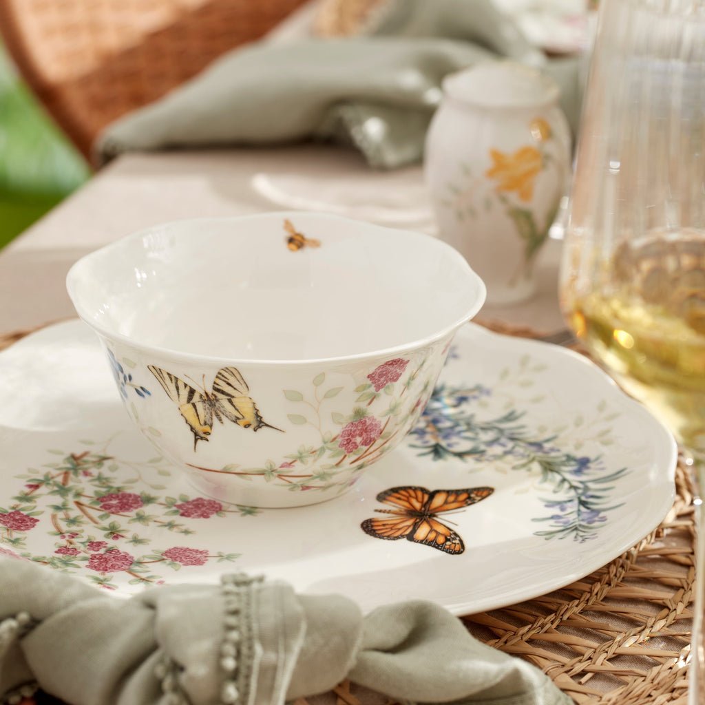 Lenox Butterfly Meadow Herbs Rice Bowls, Set of 4, porcelain (view 3)