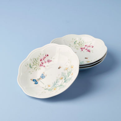Lenox Butterfly Meadow Herbs Pasta Bowls, Set of 4, porcelain