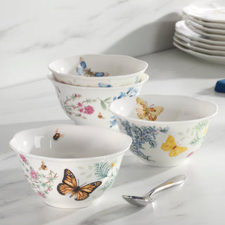 Lenox Butterfly Meadow Herbs Rice Bowls, Set of 4, porcelain (view 7)