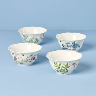 Lenox Butterfly Meadow Herbs Rice Bowls, Set of 4, porcelain (view 2)