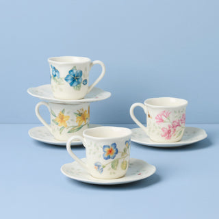 Lenox Butterfly Meadow Espresso Cup & Saucers, Set of 4, porcelain (view 2)