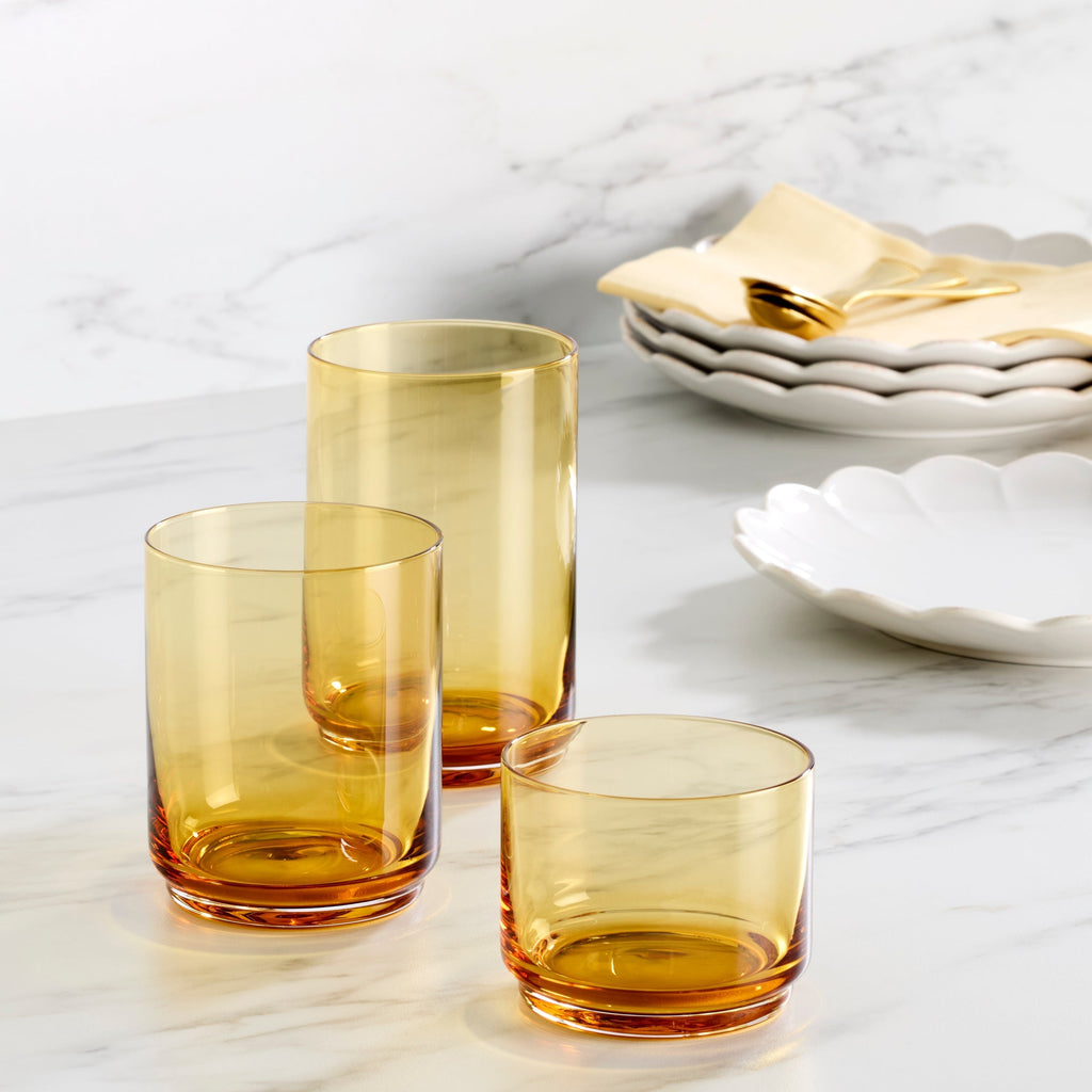 Lenox Tuscany Classics Stackable Amber Coolers, Set of 4, glass (view 3)