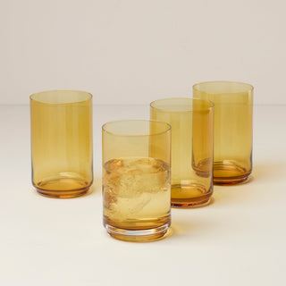 Lenox Tuscany Classics Stackable Amber Coolers, Set of 4, glass (view 2)