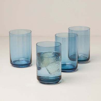 Lenox Tuscany Classics Stackable Blue Coolers, Set of 4, glass (view 2)