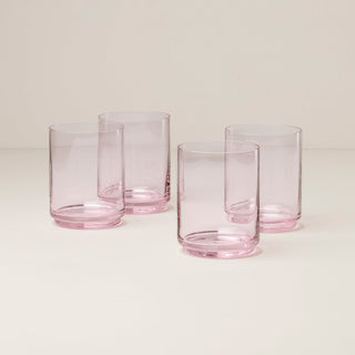 Lenox Tuscany Stackable Blush Tall Glasses, Set of 4, glass