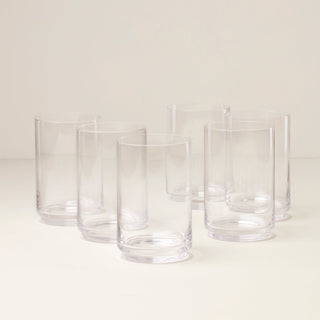 Lenox Tuscany Stackable Glass Coolers, Set of 6, glass