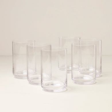 Lenox Tuscany Stackable Glass Coolers, Set of 6, glass
