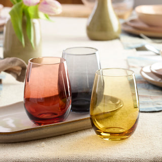 Oneida Golden Hour Stemless Wine Glasses, Set of 4, glass (view 2)