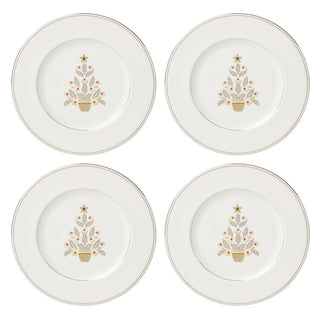 Lenox Federal Platinum Tree Accent Plates, Set of 4, porcelain (view 4)