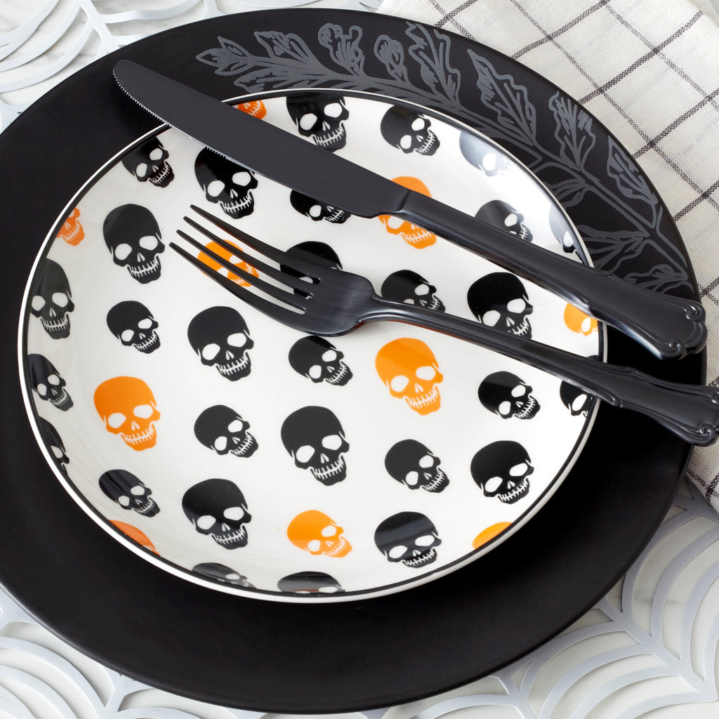 Oneida Vintro Halloween Accent Plates, Set of 4, porcelain (view 3)