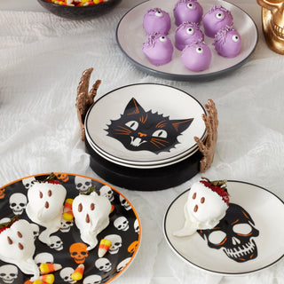 Oneida Vintro Halloween Accent Plates, Set of 4, porcelain (view 4)