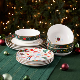 Lenox Nutcracker Ballet 12-Piece Dinnerware Set, porcelain (view 2)