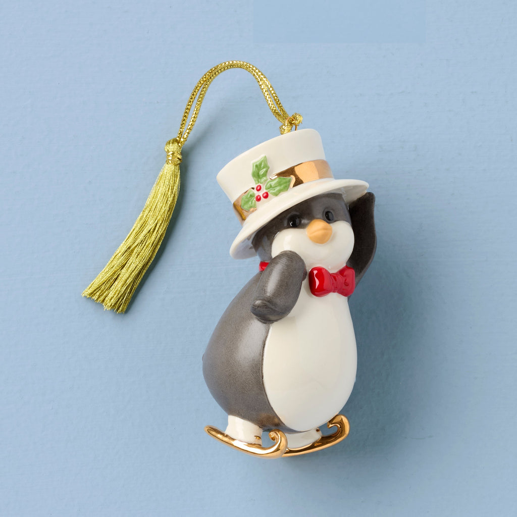 Lenox Penguin Ornament, porcelain