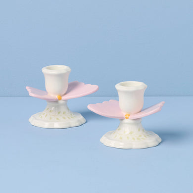 Lenox Butterfly Meadow Candlestick Holders, Set of 2, porcelain