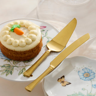 Lenox Portola Gold Satin 2-Piece Dessert Set, 18/10 stainless steel (view 2)