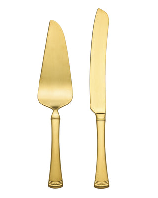 Lenox Portola Gold Satin 2-Piece Dessert Set, 18/10 stainless steel (view 4)