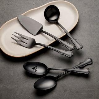 Oneida James Street Black Satin 5-Piece Hostess Set, 18/0 stainless steel (view 2)
