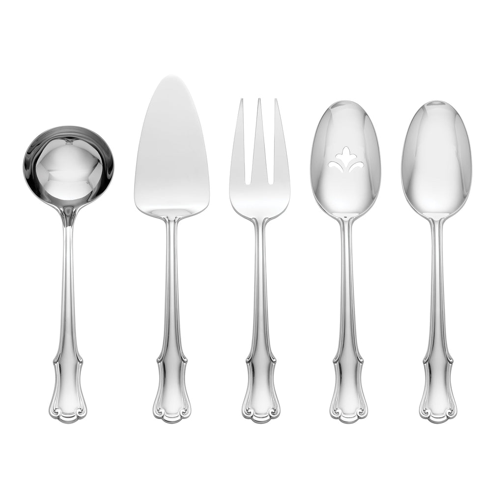 Oneida James Street 5-Piece Hostess Set, 18/0 stainless steel