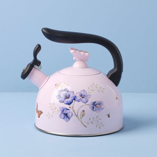 Lenox Butterfly Meadow Colors Tea Kettle, enamelware (view 2)
