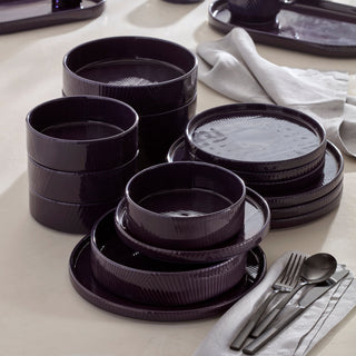 Lenox Modulus Nightshade 16-Piece Dinnerware Set, porcelain (view 2)