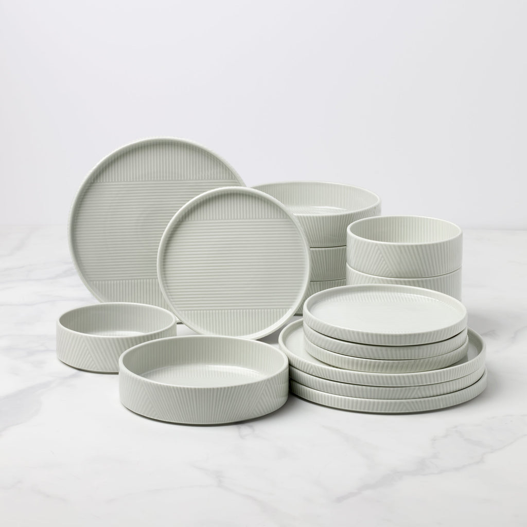 Lenox Modulus Vapor 16-Piece Dinnerware Set, porcelain (view 2)