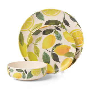 Oneida 24 Seven Melamine Lemon 12-Piece Dinnerware Set, melamine (view 2)