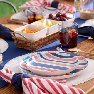 Oneida 24 Seven Melamine Stripe 12-Piece Dinnerware Set, melamine (view 7)